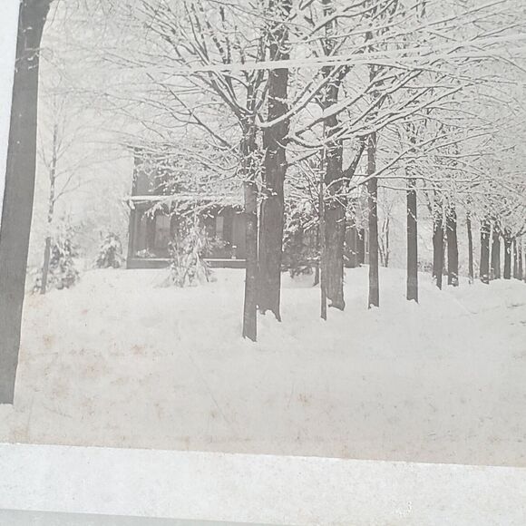 White River Jct Vt Signed 1900 Photograph Winter Scene 5x7 On 9x7 Cardboard - Picture 8 of 12